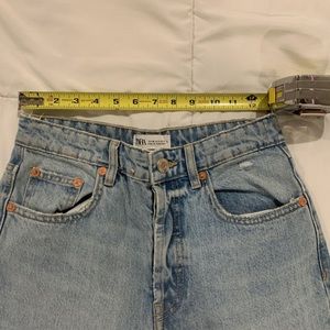 Zara High waisted straight leg jeans